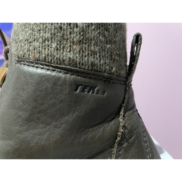 LL Bean East Point Leather Boots Womens 10 Brown Tek 2.5 Hiking Trail Camping - Picture 2 of 10